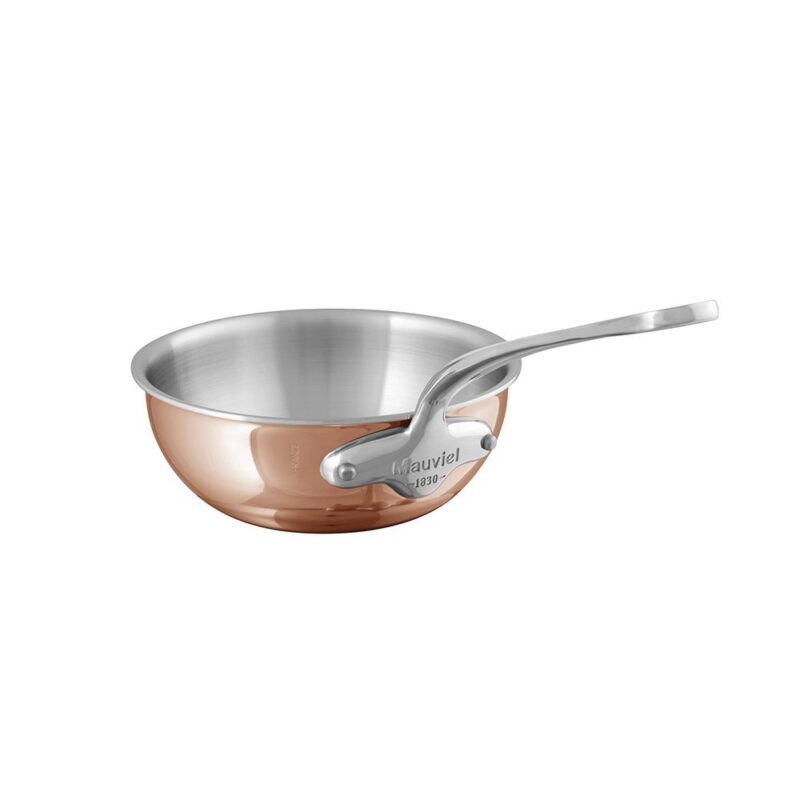 MAUVIEL M'6S BOLLE SAUTEERPAN 16CM KOPER/ROESTVRIJ  INDUCTIE Z/DEKSEL