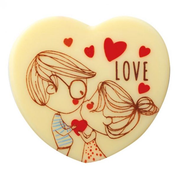 PCB Hearts WC Love 4,8x4,5 cm 40 stuks ***s/cd***