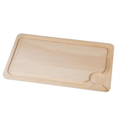 BEECH WOODEN BOARD 40X23X1.5CM WITH GUTTER - 40PV2