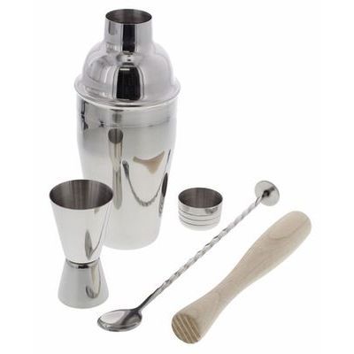POINT-VIRGULE SET COCKTAIL 4P - CUILLERE-MESURE-PILON-SHAKER