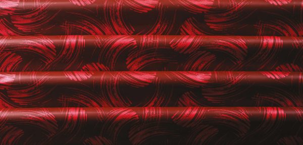 036142 PCB BEDRUKTE VELLEN LONDON RUBY 40X25CM 17ST ***S/CD***