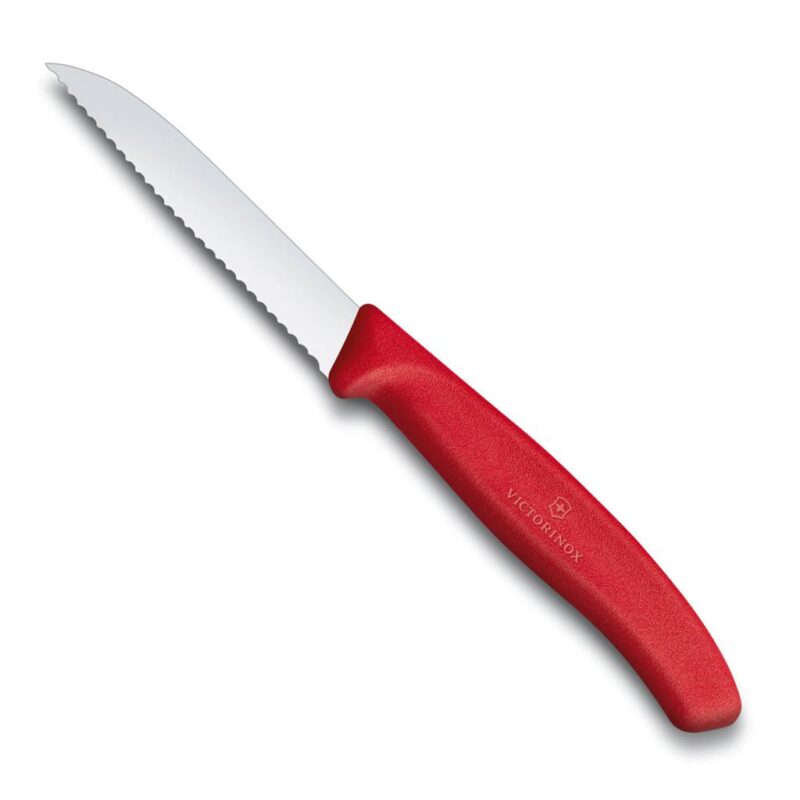 VICTORINOX SCHILPMESJE GEKART 8CM ROOD
