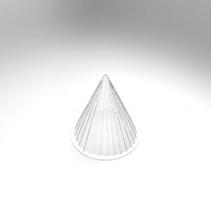 *FF*074317 PCB MOULES SAPIN CÔNE STRIÉ POUR 12 PIÈCESØ 11 CM H. 12 CM 12PCES ***s/cd***