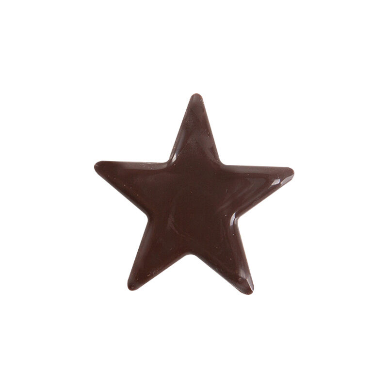 2015073 /15227 DARK CHOCOLATE STAR 2.5CM 175 PCES