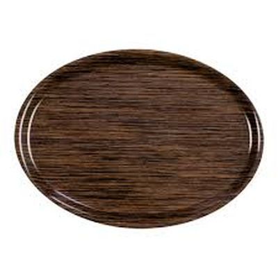 *FDS*ROLTEX PLATEAU OVAL WENGE 28X20CM LEGER STRATIFIE MELAMINE