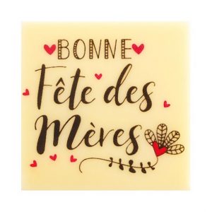 074050 PCB CARRÉS CB FÊTE DES MÈRES 4 CM 60PCES ***S/CD***