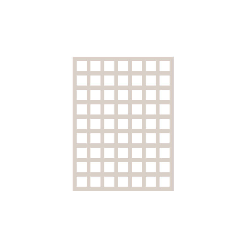 *FF*1095163 CHABLON AVEC 63 EMPREINTES CARRÉES DE 3 CM 4PCES ***S/CDE***