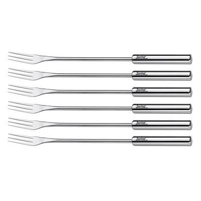 SPRING SAVOYARD FONDUE FORKS STAINLESS STEEL 6P 3 PRONGS