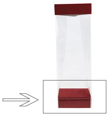 BASIS N°8 ONDOORZICHTIG DAHLIA VOOR TASBASIS 8X5X3CM 100 STUKS