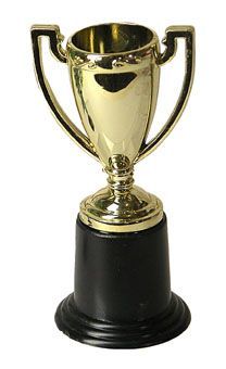 GOUDEN TROFEE VOETBAL DECORATIE