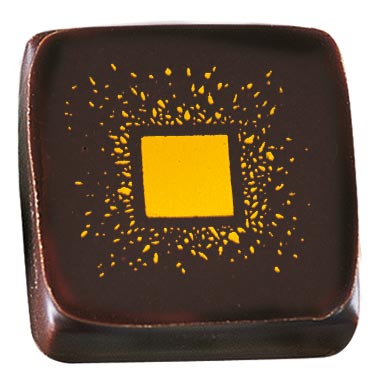 060876 PCB-BEDRUKT VEL AMBER HART 3 ONTWERPEN 4X4 CM 1500 STUKS ***S/CD***