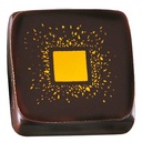 060876 PCB-BEDRUKT VEL AMBER HART 3 ONTWERPEN 4X4 CM 1500 STUKS ***S/CD***