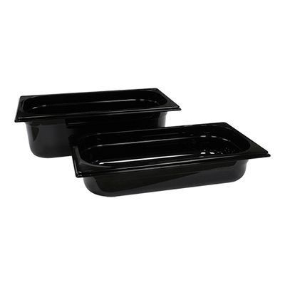 BLACK POLY BIN GN1/3-150-5.4L-32.5X17.6 (-100°+100°)