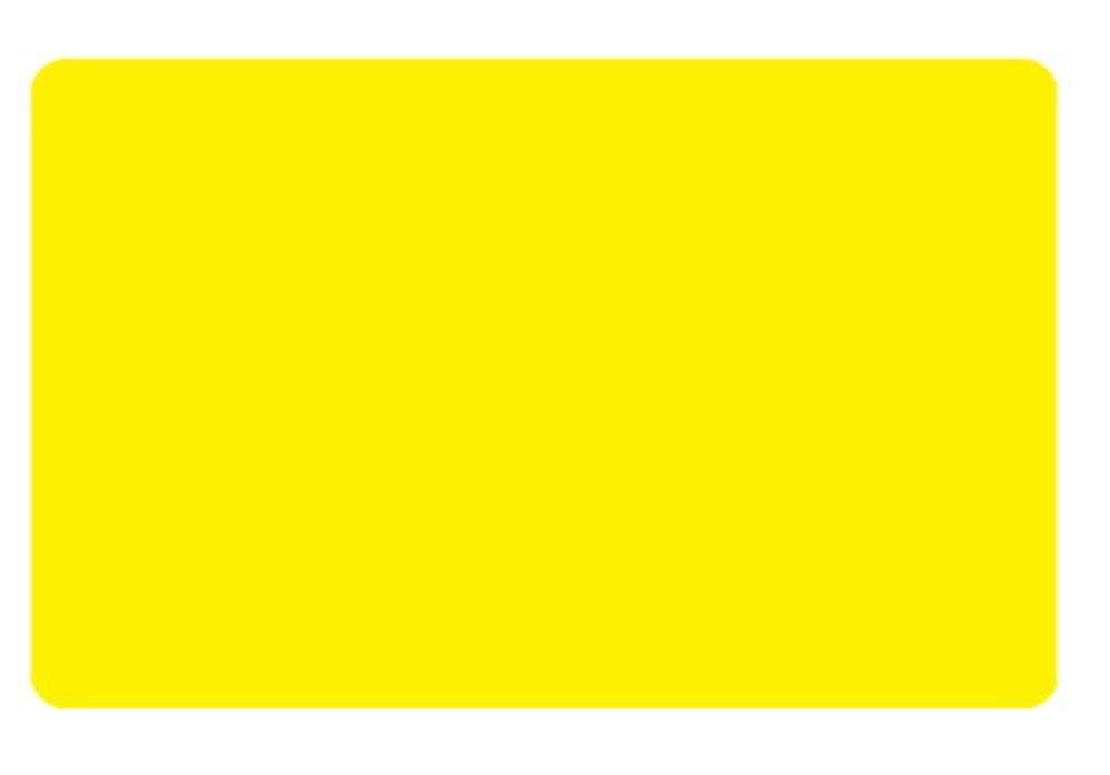 EDIKIO CARTES PVC JAUNES - 0,76 MM - 86X54MM  ACCES/FLEX/DUPLEX  PAQUET DE 100 PCES