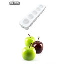 SILIKOMART VORM MELA CILIEGIA PESCA PERZIK-APPEL DIAM 60 H 55MM +HOUDER = KIT