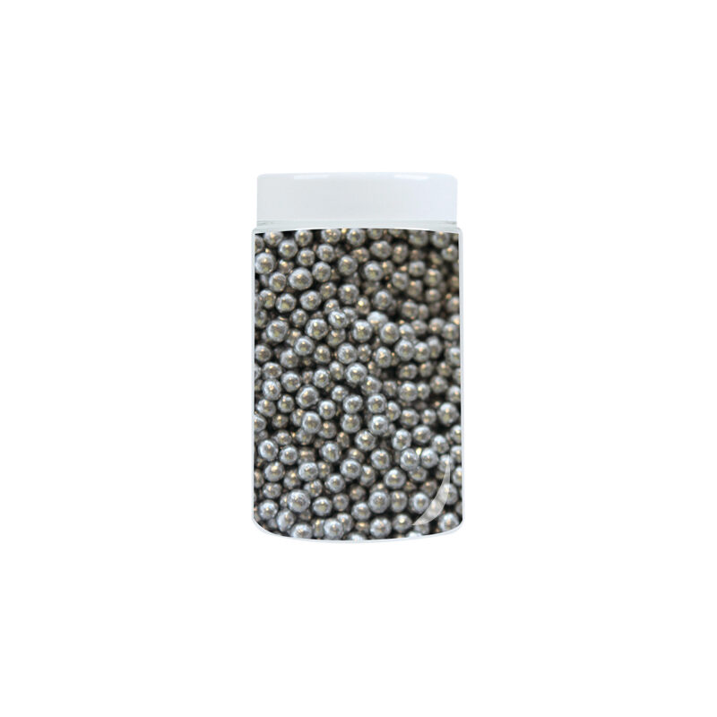 1057364 PERLE ARGENT EN SUCRE Ø 4MM  1,3KG ***S/CDE***