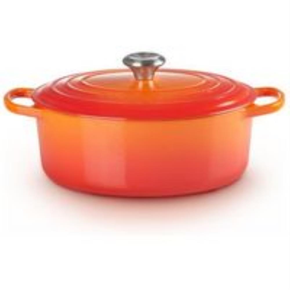LE CREUSET OVAAL SUDDERPOT  33CM VULKANISCH 7,5L 8PSIGNATUUR