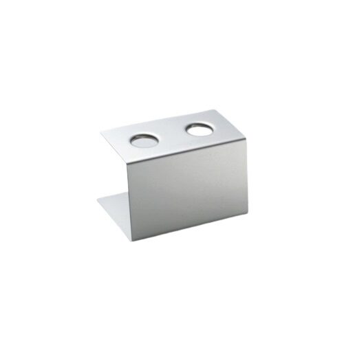 INOX STEUN VOOR 2 HOORN DIAM 26MM 132 X 95 X 85 MM MODEL 302