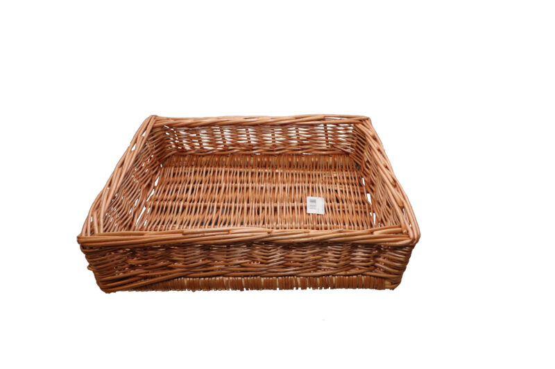 FLAT WICKER BASKET 40X30XH10CM