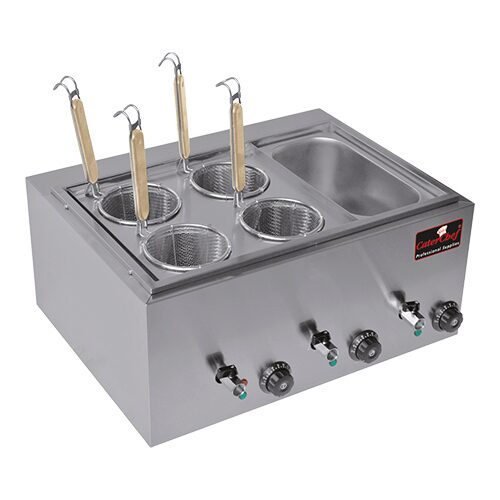 CATERCHEF CUISEUR A PATES 1 BAC SAUCE +4 PANIERS 3000W
