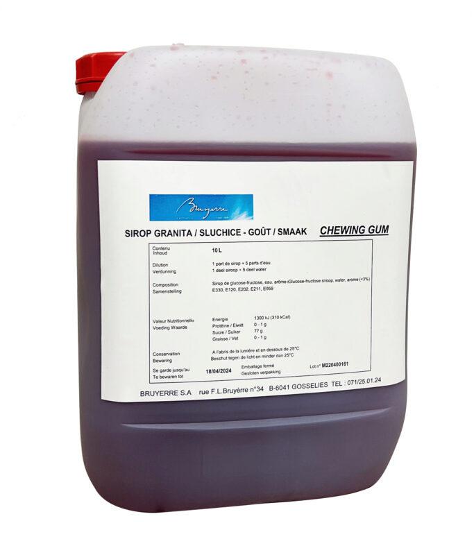 DOUCY SIROOP GRANITA KAUWGOM 10L
