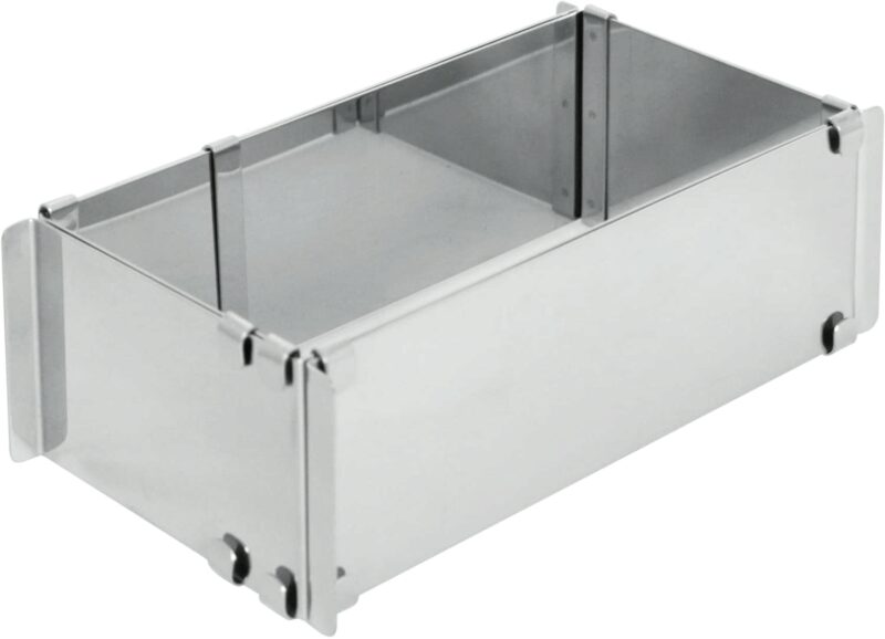 CADRE EN INOX EXTENSIBLE 215X115MM HT 80 MM OUVERTURE MAX 405X200XHT80 MM
