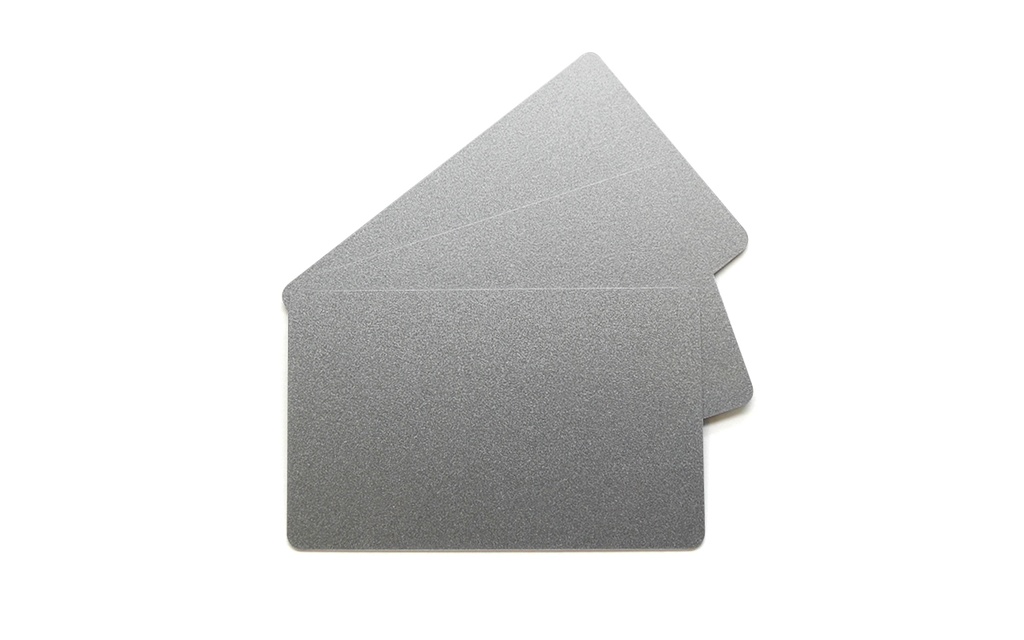 EDIKIO ZILVEREN PVC KAARTEN - 0,76 MM - 86X54MM TOEGANG/FLEX/DUPLEX PAK VAN 100 STUKS