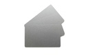 EDIKIO CARTES PVC ARGENT - 0,76 MM - 86X54MM  ACCES/FLEX/DUPLEX  PAQUET DE 100 PCES