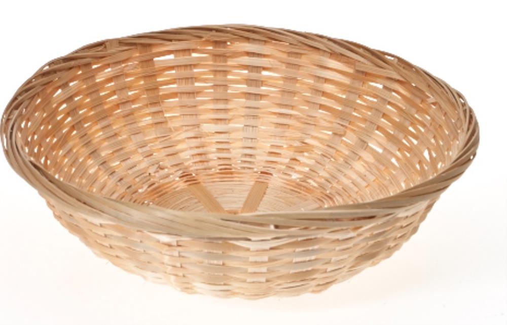 ROUND BAMBOO BASKET D/22.5CMXH/7CM