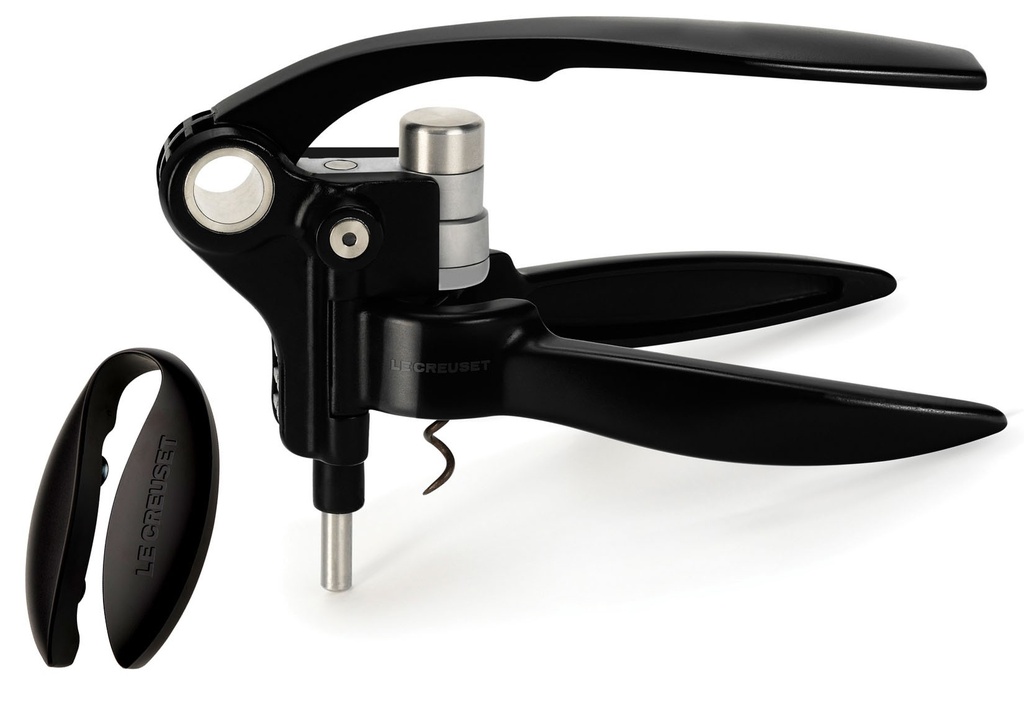 *FDS*LE CREUSET LM250 TIRE BOUCHON LEVER NOIR A/COUPECAPSULE INCLUS