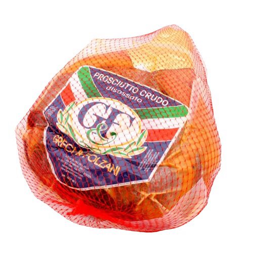ITALIAANSE HAM 10 MAANDEN GRECCI ± 15KG ***VARIABEL GEWICHT*** VERKOCHT IN DOZEN VAN 2 STUKS VAN7,5KG