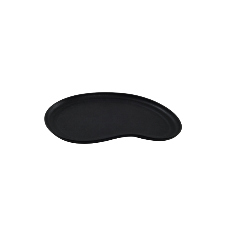 KAROLA GRANDE ASSIETTE NOIRE 33,5X23XH2CM