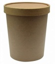 POT A SOUPE/GLACE KRAFT + COUVERCLE 940ML 25PCES 