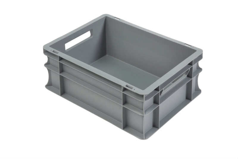 EURONORM BIN PO/FULL 40X30XH17CM GRAY-15L BUDGET LINE