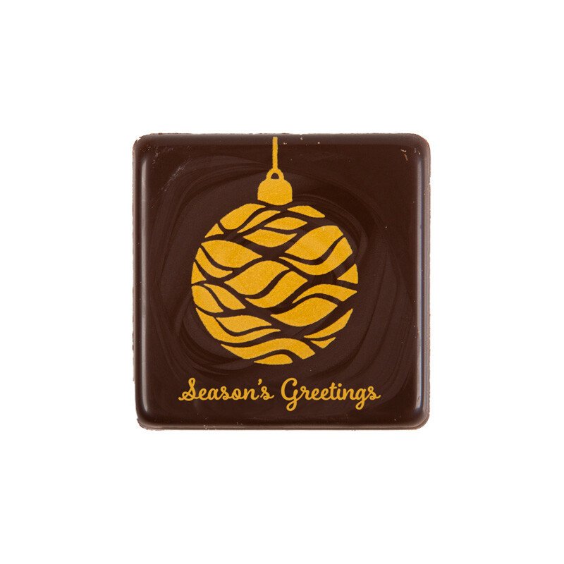 15388 VIERKANT SEASON'S GREETINGS 3,8X3,8CM 120STKS ***OP BESTELLING***