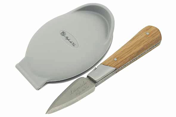 LAGUIOLE OYSTER KNIVES WITH SILICONE HAND PROTECTOR