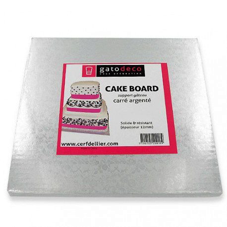 1030355 VIERKANTE PLAAT 40 X 40 CM ZILVER 