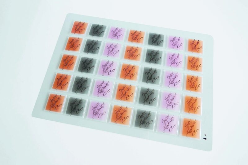 065279 PCB SQUARE BLISTERS HAPPY BIRTHDAY 3 DESIGNS 70 EMP 4.5 CM 2PCS ***S/CD***