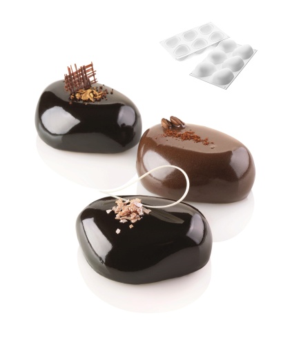 SILIKOMART - MOULE SILICONE - ZEN100 87 X 53MM H 36MM VOL 110ML CURVEFLEX