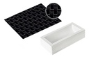 SILIKOMARTVORM KERSTSTRON KIT MET STEEN RELIEF MAT 250X90MM H70MM=KIT