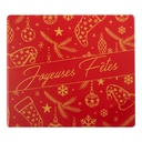 2015729 JOYEUSES FÊTES BLOKHOUT TOPPERS 9X8CM 40 STUKS