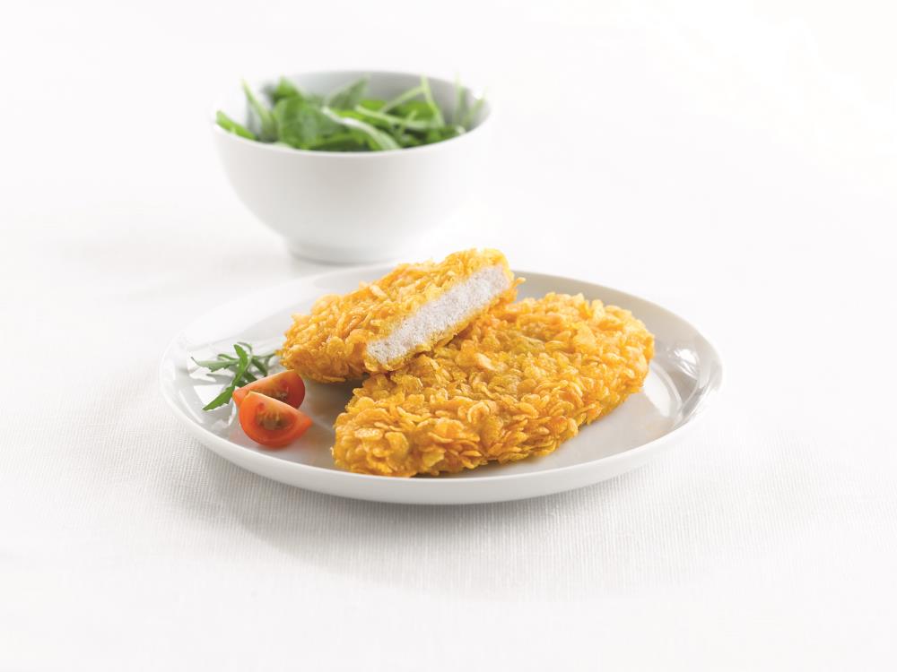 KNAPPERIGE GEPANEERDE KIPFILET VOORGEKOOKTE VOLYS STAR 24X125GR = KARTON