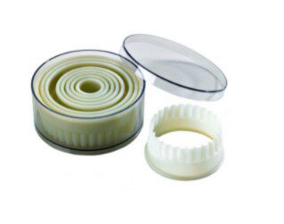 EXOGLASS 9P ROUND FLUTED CUTTER FROM 2 TO 10CM