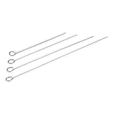 SET VAN 12 ROESTVRIJSTALEN SPIESJES 20CM PLAT