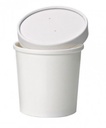 POT A SOUPE/GLACE BLANC + COUVERCLE 960ML COLIS 25PCES 