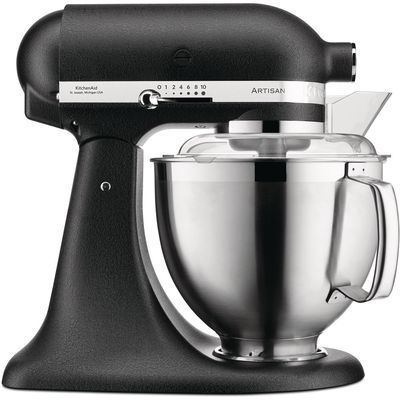KITCHENAID ARTISAN 185 STAND FOOD PROCESSOR 4.8L BLACK TRUFFLE STAINLESS STEEL ACCESSORIES