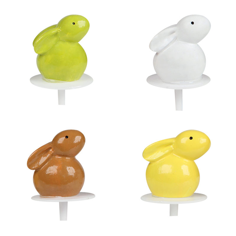 69860 GEKLEURDE KONIJNTJES 32 STUKKEN = DOOS