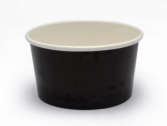 POT A GLACE EN CARTON NOIR 200ML 50PCES 