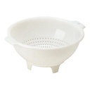 WIT PLASTIEK VERGIET DIAM 35CM=STUK