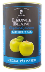 FINE 24% FRENCH APPLE COMPOTE 4.25KG